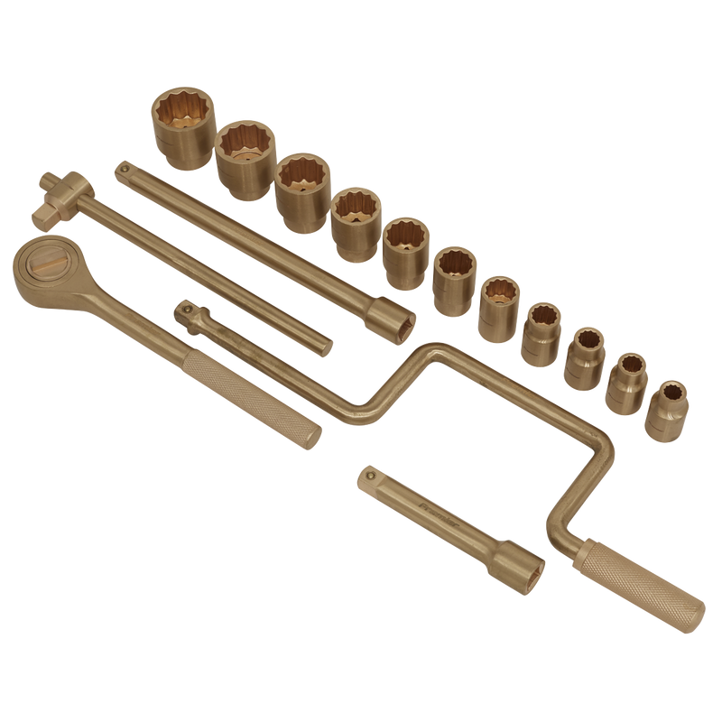 Sealey NS124 Premier Non-Sparking Socket Set 1/2"Sq Drive 17pc - additional view 2