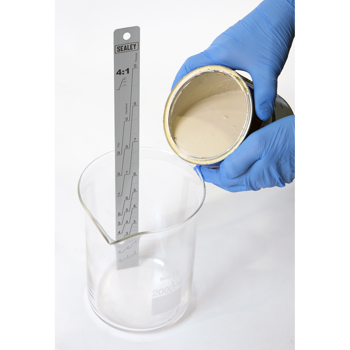 Sealey PA04 Aluminium Paint Measuring Stick 2:1/4:1 - additional view 5