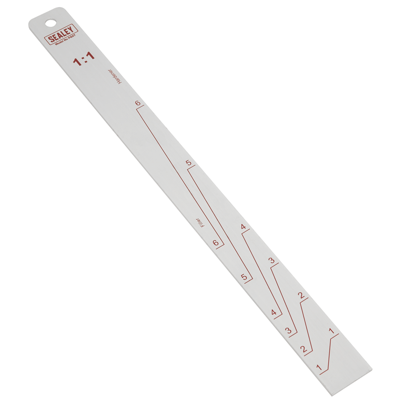 Sealey PA07 Aluminium Paint Measuring Stick 1:1/3:1 - additional view 4