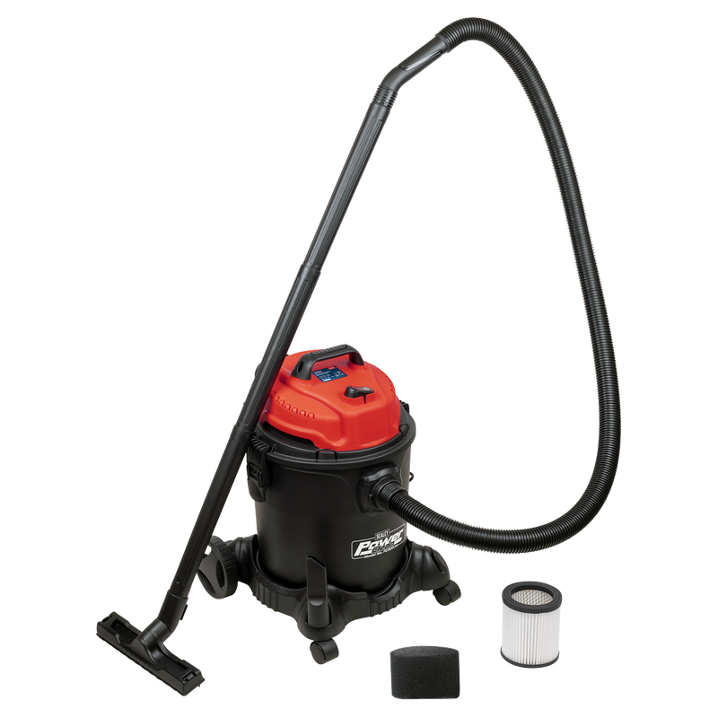 Sealey PC200 20L Vacuum Cleaner Wet & Dry 1250W/230V