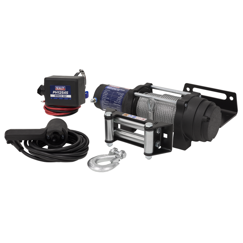 Sealey PH12545 Geared Winch with Brake 450kg Line Pull 12V - additional view 3