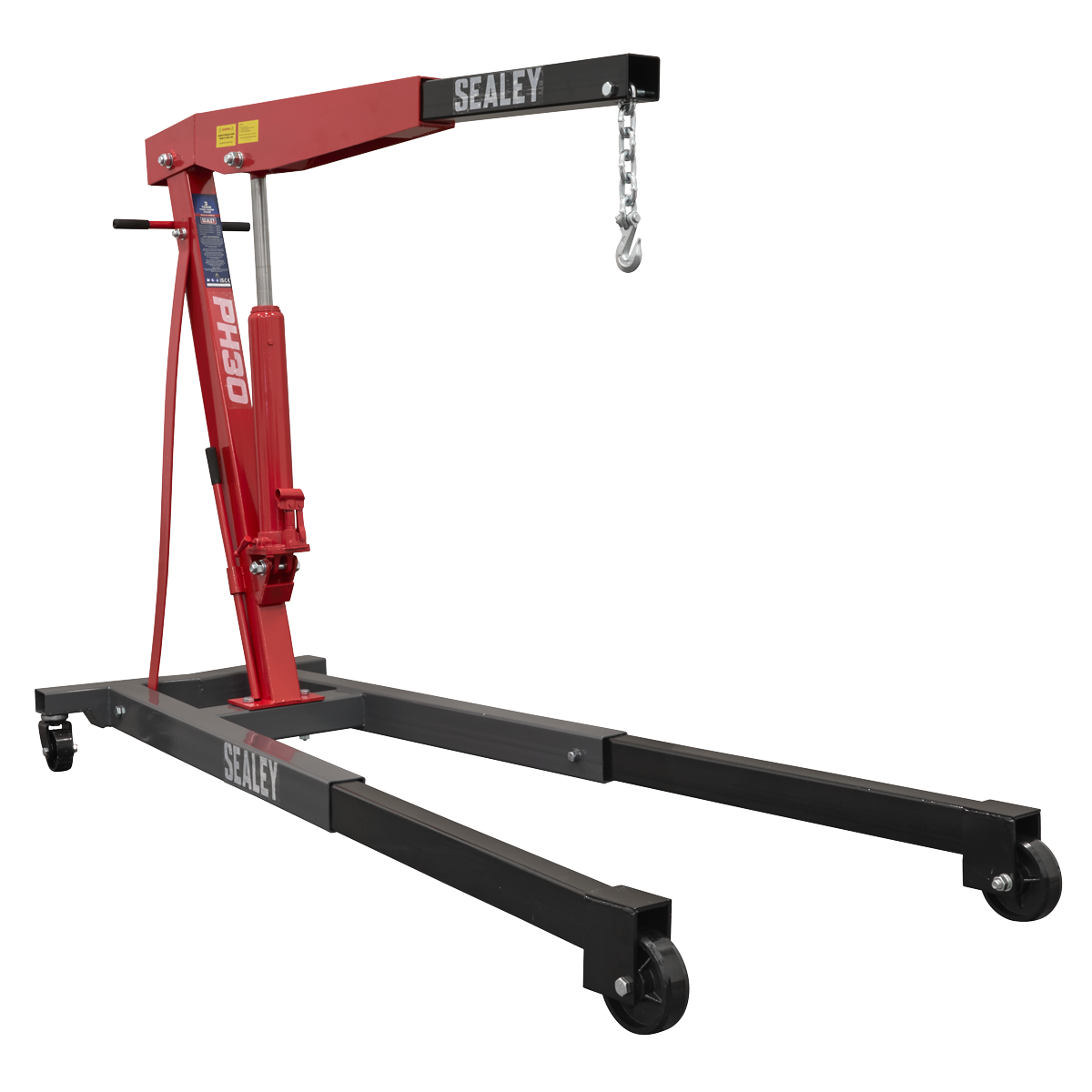 Sealey PH30 Fixed Frame Engine Crane with Extendable Legs 3 Tonne