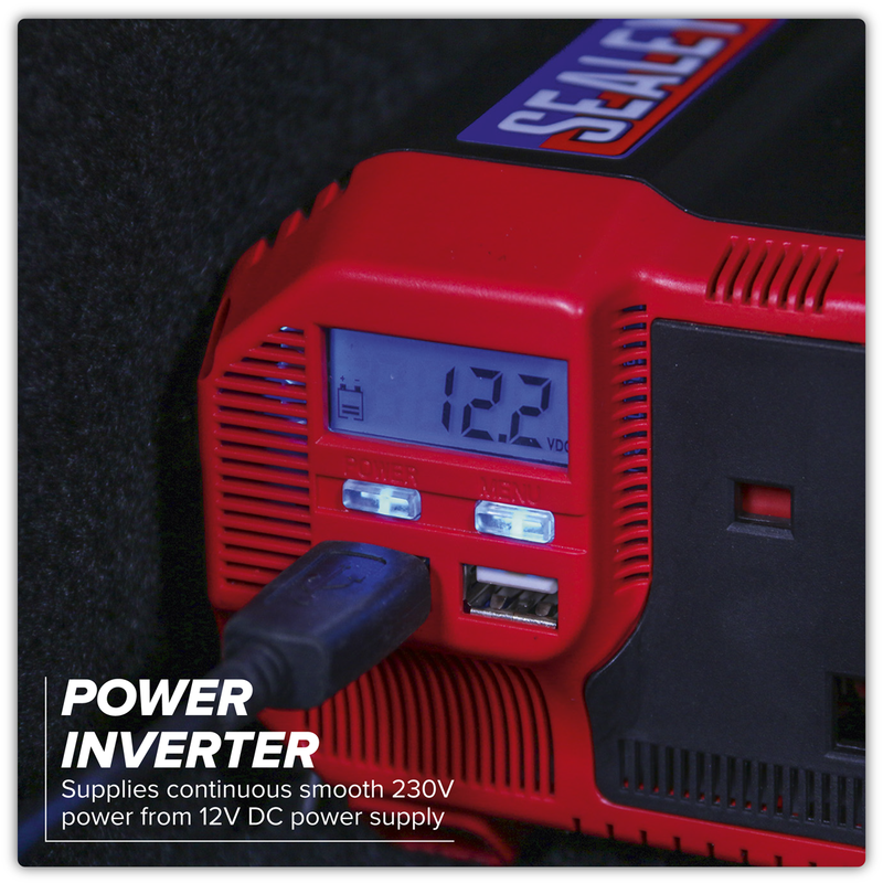 Sealey PI2000 Modified Sine Wave Power Inverter 2000W 12V - additional view 4