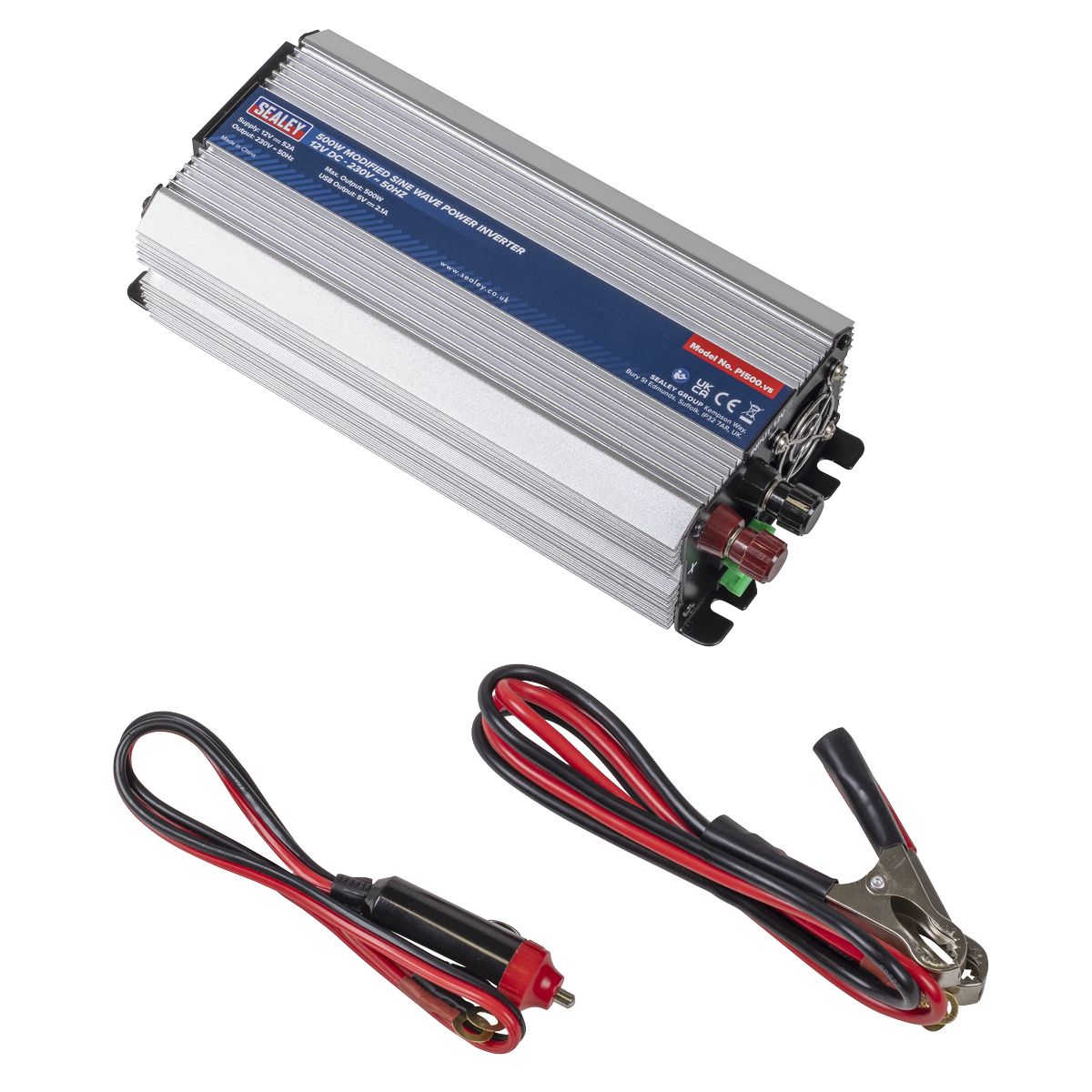 Sealey PI500 Modified Sine Wave Power Inverter 500W 12V DC - 230V ~ 50Hz - additional view 6