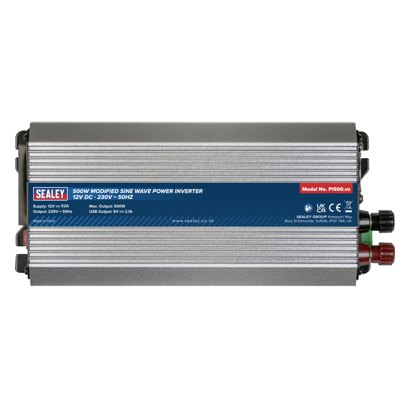 Sealey PI500 Modified Sine Wave Power Inverter 500W 12V DC - 230V ~ 50Hz - additional view 7