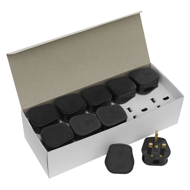 Sealey PL13/320 13A Rewirable Plug - Black - Pack of 20