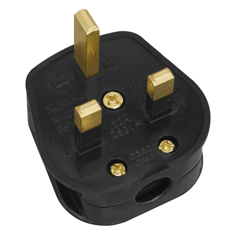 Sealey PL13/320 13A Rewirable Plug - Black - Pack of 20 - additional view 3