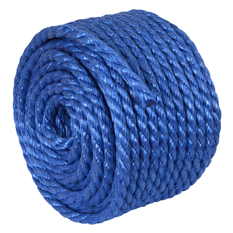 Sealey PR1030 10mm x 30m Polypropylene Split Film Twisted Rope, Blue - additional view 2