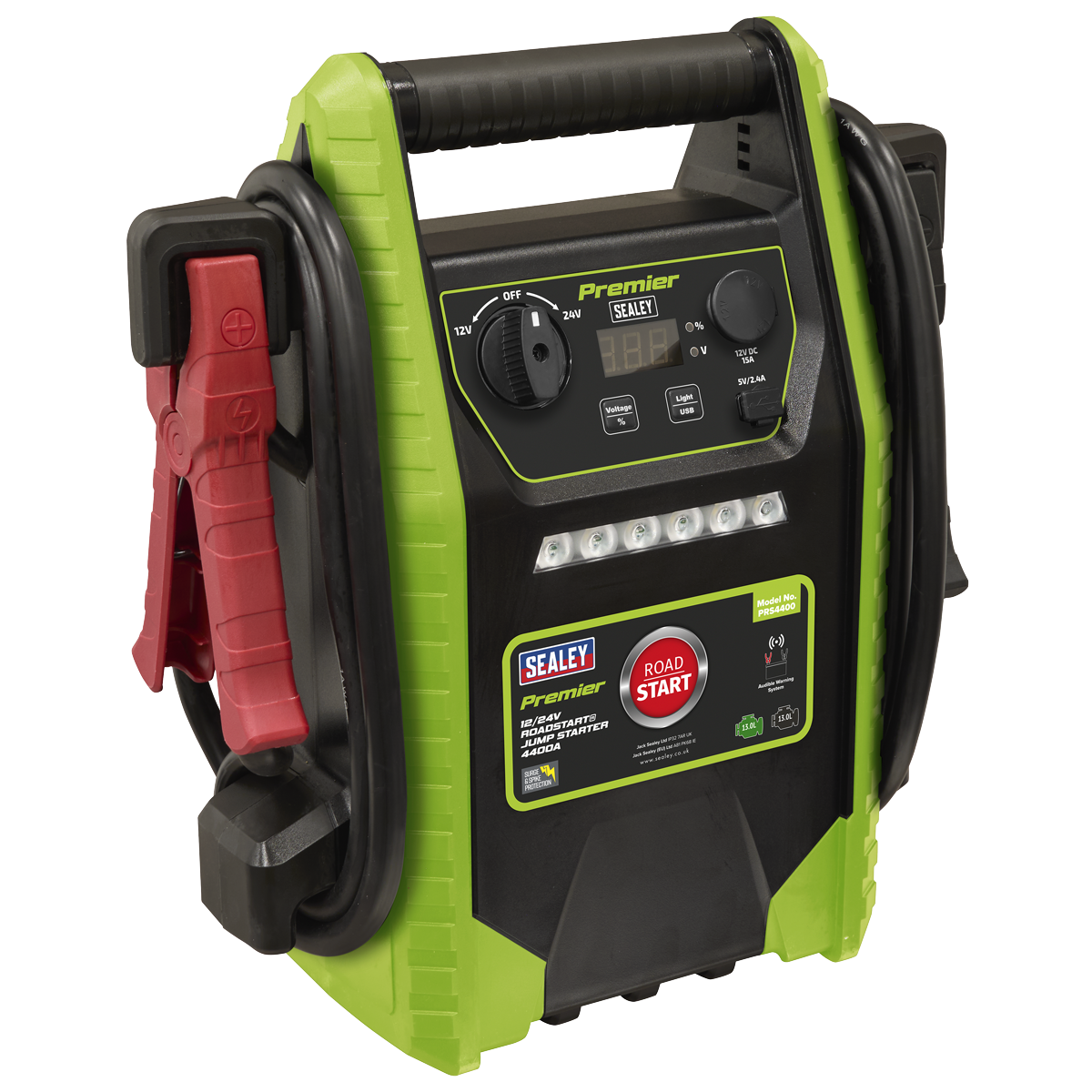Sealey PRS4400 Premier 12/24V RoadStart® Jump Starter 4400A Peak Amps