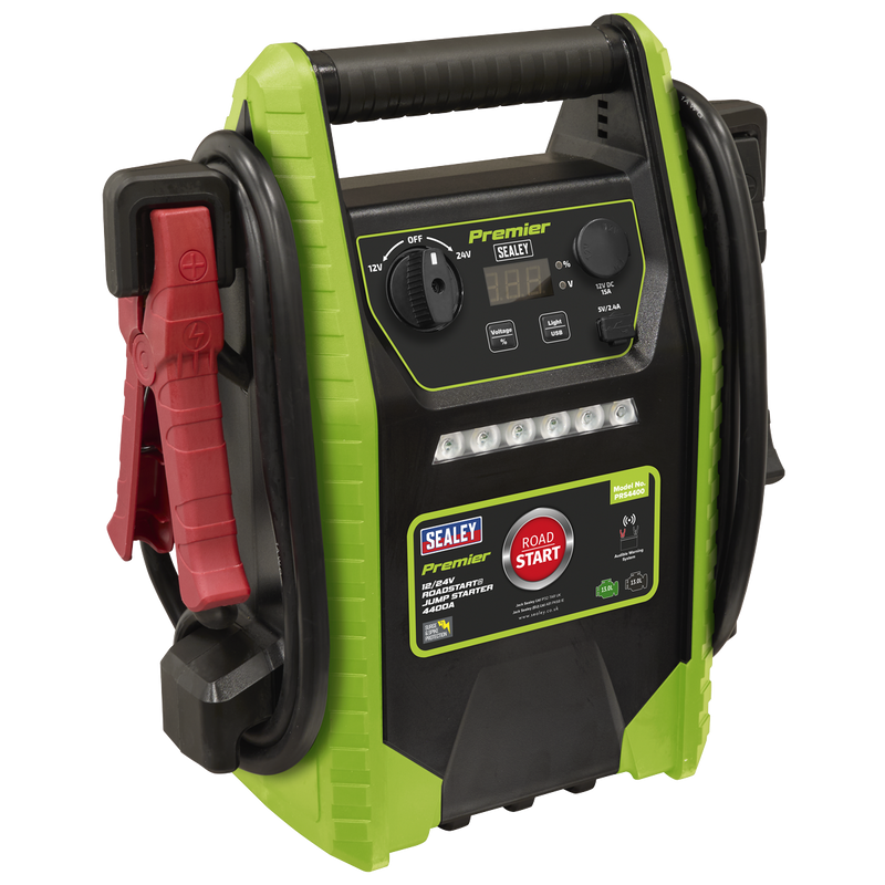 Sealey PRS4400 Premier 12/24V RoadStart® Jump Starter 4400A Peak Amps