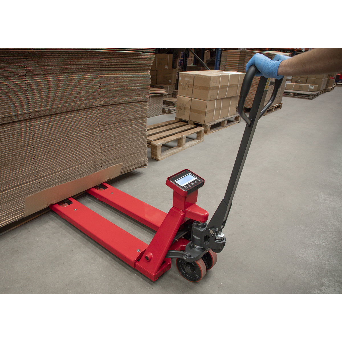 Sealey PT1150SC Pallet Truck with Scales 1150 x 555mm 2000kg Capacity - additional view 7