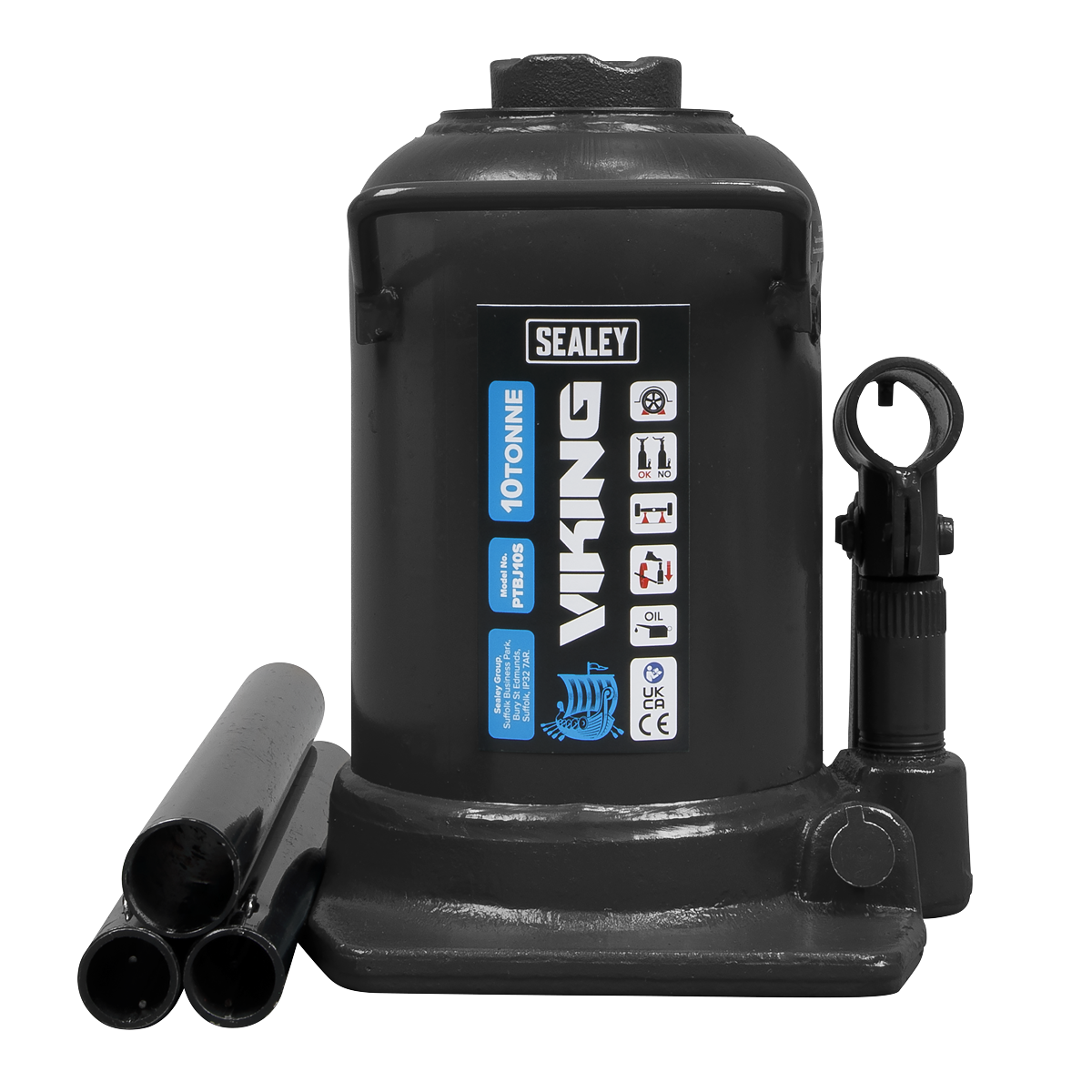 Sealey PTBJ10S Viking Telescopic Bottle Jack 10 Tonne - additional view 6