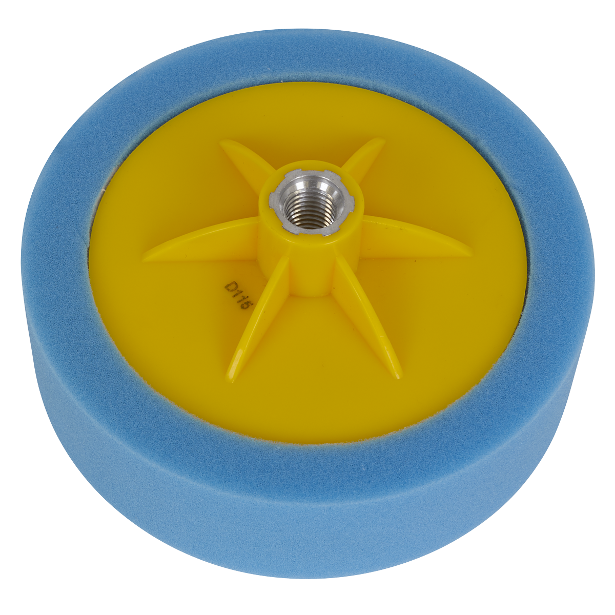 Sealey PTC/CH/M14-B 150 x 50mm Buffing & Polishing Foam Head M14 x 2mm - Blue/Medium