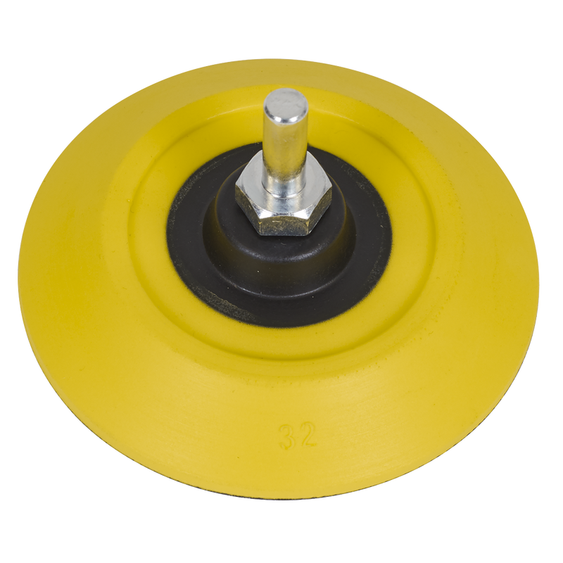 Sealey PTC75HLM 75mm Hook-and-Loop Backing Pad on 6mm Shaft