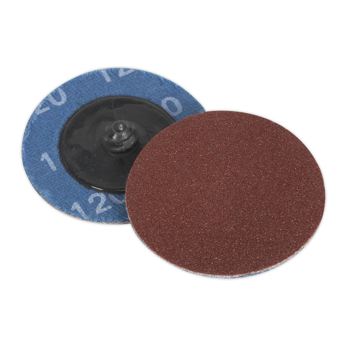 Sealey PTCQC50120 50mm Quick Change Sanding Disc 120Grit - Pack of 10