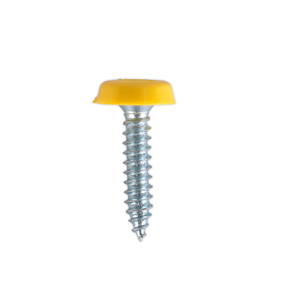 Sealey PTNP6 Numberplate Screw with Plastic Enclosed Head 4.8 x 24mm, Yellow - Pack of 50 - additional view 3