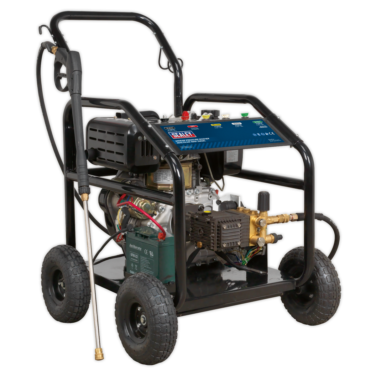Sealey PWDM3600 Pressure Washer 290bar 900L/hr 10hp - Diesel