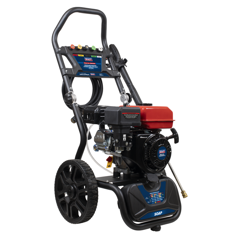 Sealey PWM2500 Pressure Washer 220bar 570L/hr 5.8hp - Petrol