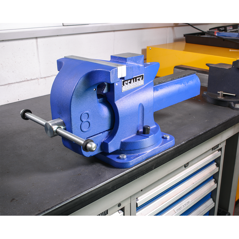 Sealey QAV200 Quick Action Cast Iron Vice with Swivel Base 200mm - additional view 4