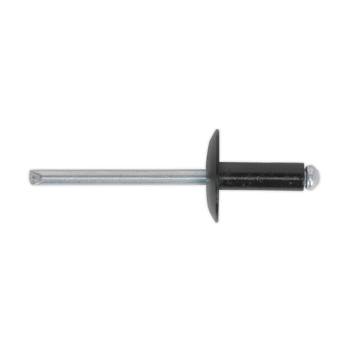 Sealey RAB4014L Aluminium Large Flange Rivet 4 x 14mm, Black - Pack of 200