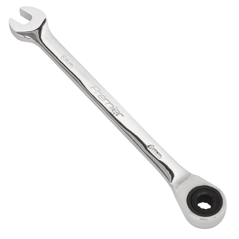 Sealey RCW06 Premier Combination Ratchet Spanner 6mm