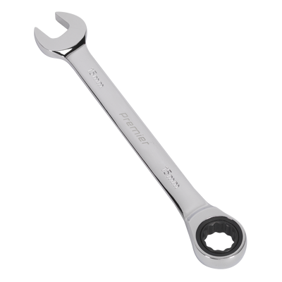Sealey RCW15 Premier Combination Ratchet Spanner 15mm