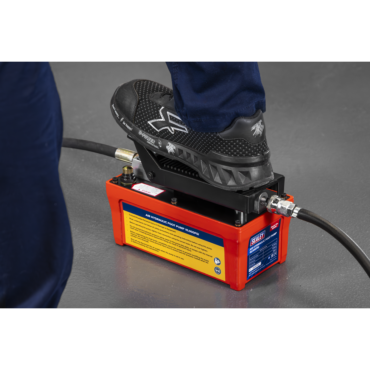 Sealey RE109 Air Hydraulic Foot Pump 10,000psi - additional view 5
