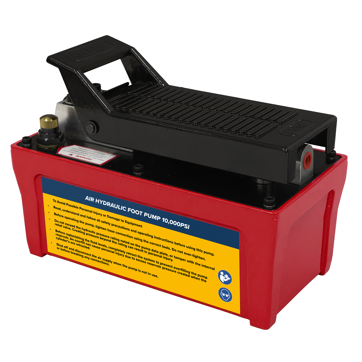 Sealey RE109 Air Hydraulic Foot Pump 10,000psi - additional view 2