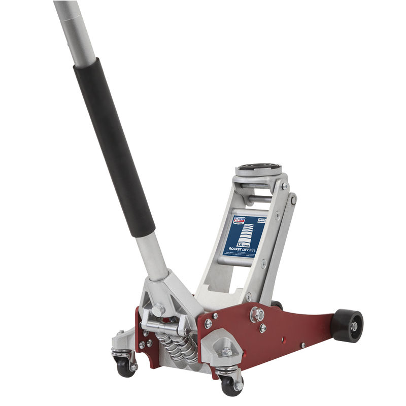 Sealey RJA1550 Premier Low Profile Aluminium Trolley Jack with Rocket Lift 1.5 Tonne