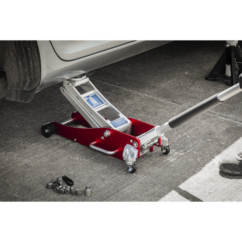 Sealey RJA1800 Premier Low Profile Aluminium Trolley Jack with Rocket Lift 1.8 Tonne - additional view 7
