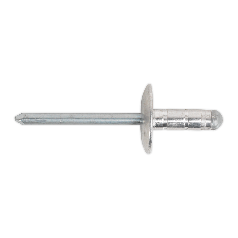 Sealey RM4813L Aluminium Multi-Grip Large Flange Rivet 4.8 x 13mm - Pack of 200