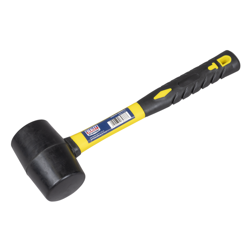 Sealey RMB100 Premier Rubber Mallet with Fibreglass Shaft 1lb