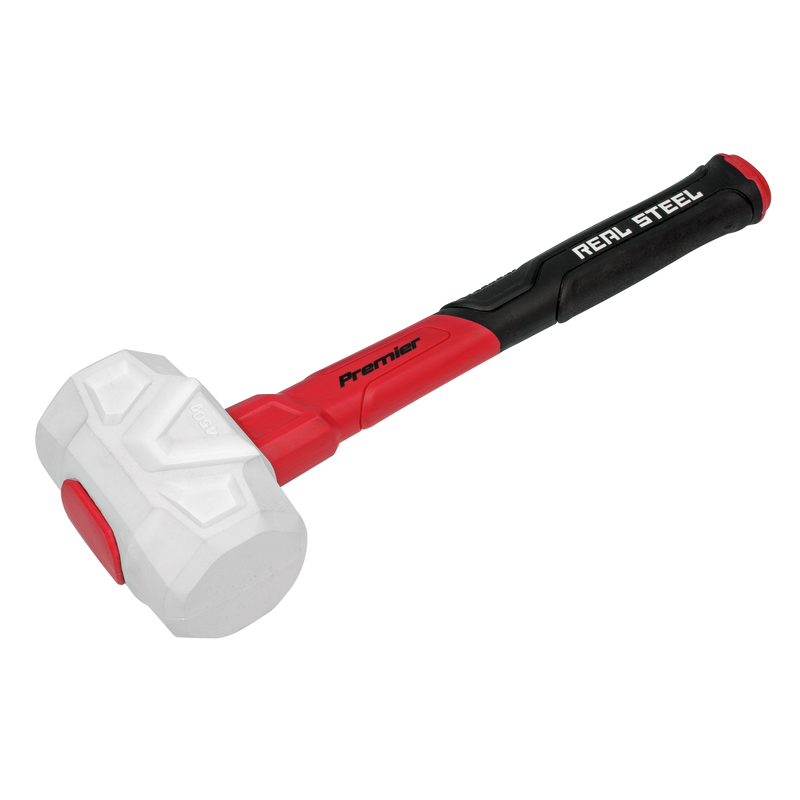 Sealey RMG16 Premier Rubber Mallet with Fibreglass Shaft & Graphite Core 16oz
