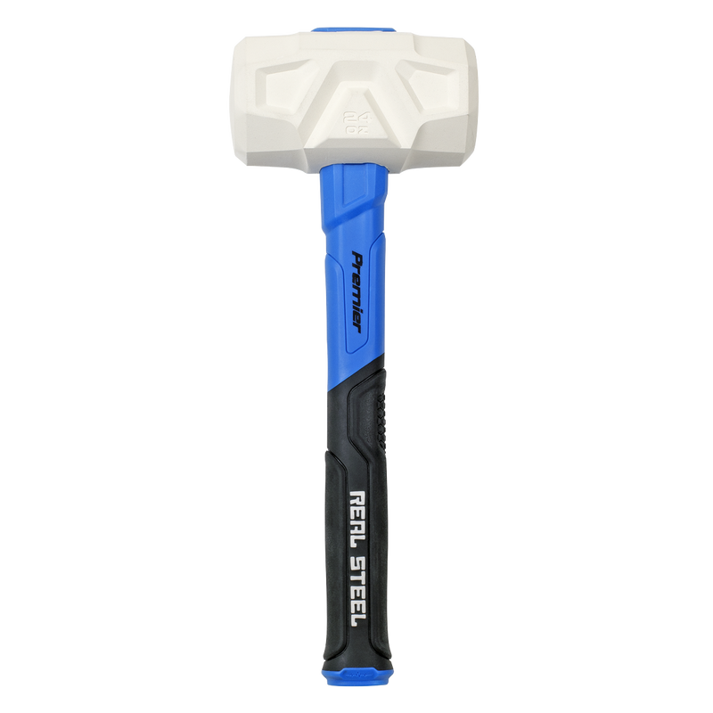 Sealey RMG24 Premier Rubber Mallet with Fibreglass Shaft & Graphite Core 24oz - additional view 2
