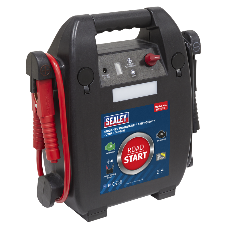 Sealey RS102B RoadStart® 12V Emergency 6-Cylinder Jump Starter 3.5L