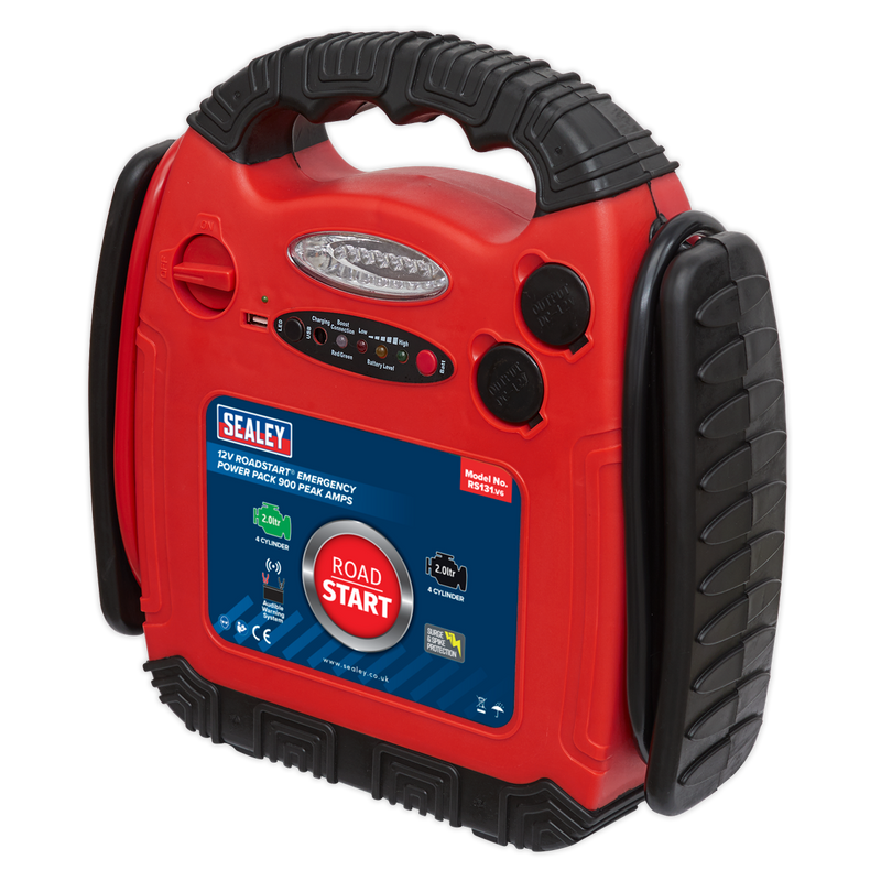 Sealey RS131 RoadStart® 12V Emergency Jump Starter 900 Peak Amps - additional view 7