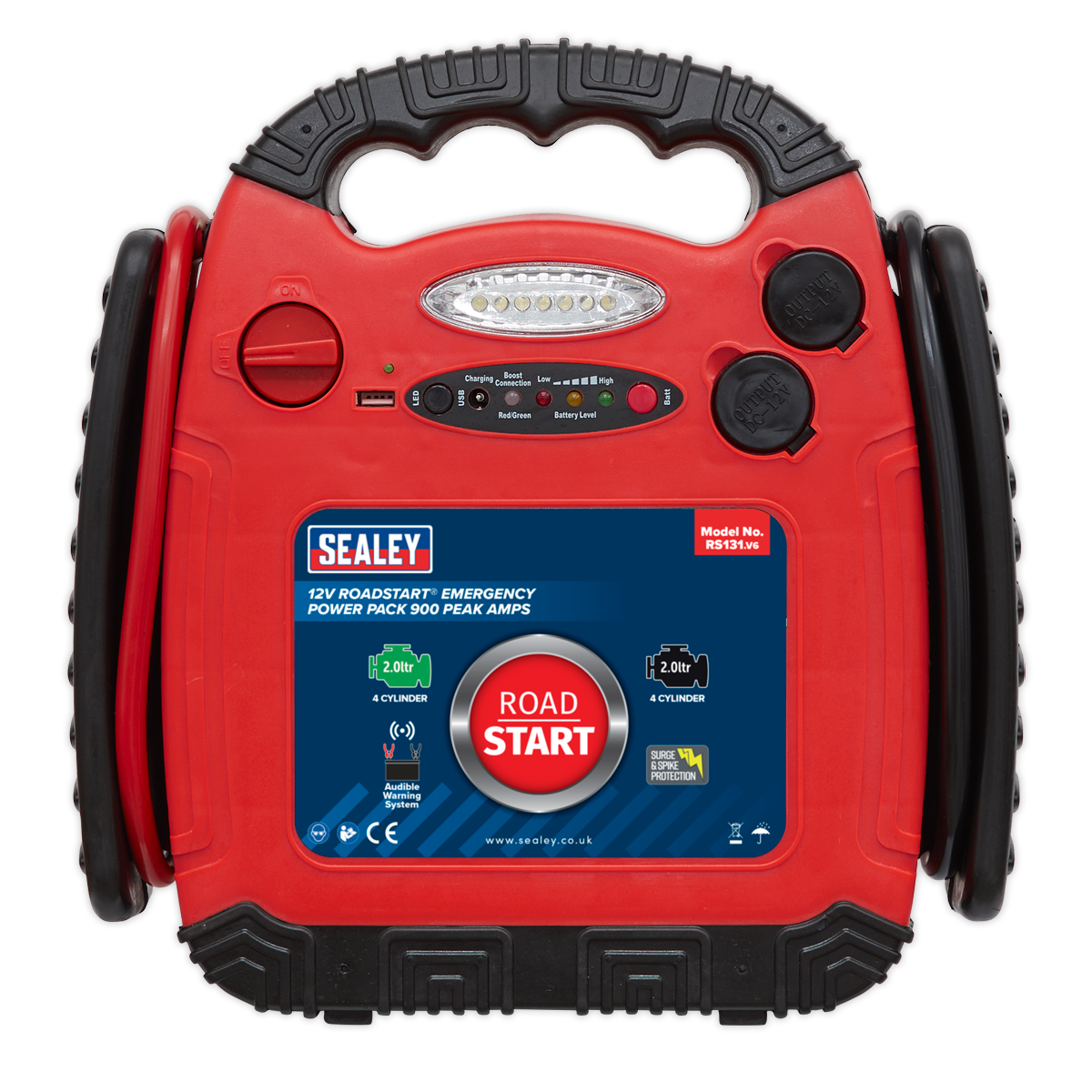 Sealey RS131 RoadStart® 12V Emergency Jump Starter 900 Peak Amps - additional view 5