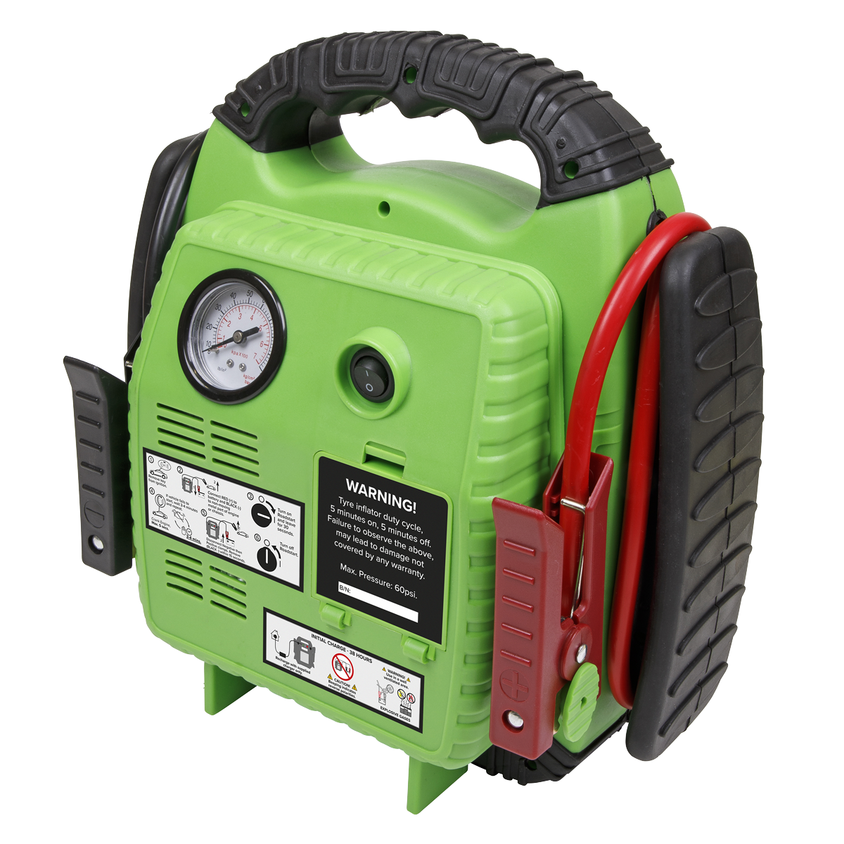 Sealey RS1322HV RoadStart® 12V Emergency Jump Starter with Air Compressor 900 Peak Amps - additional view 5
