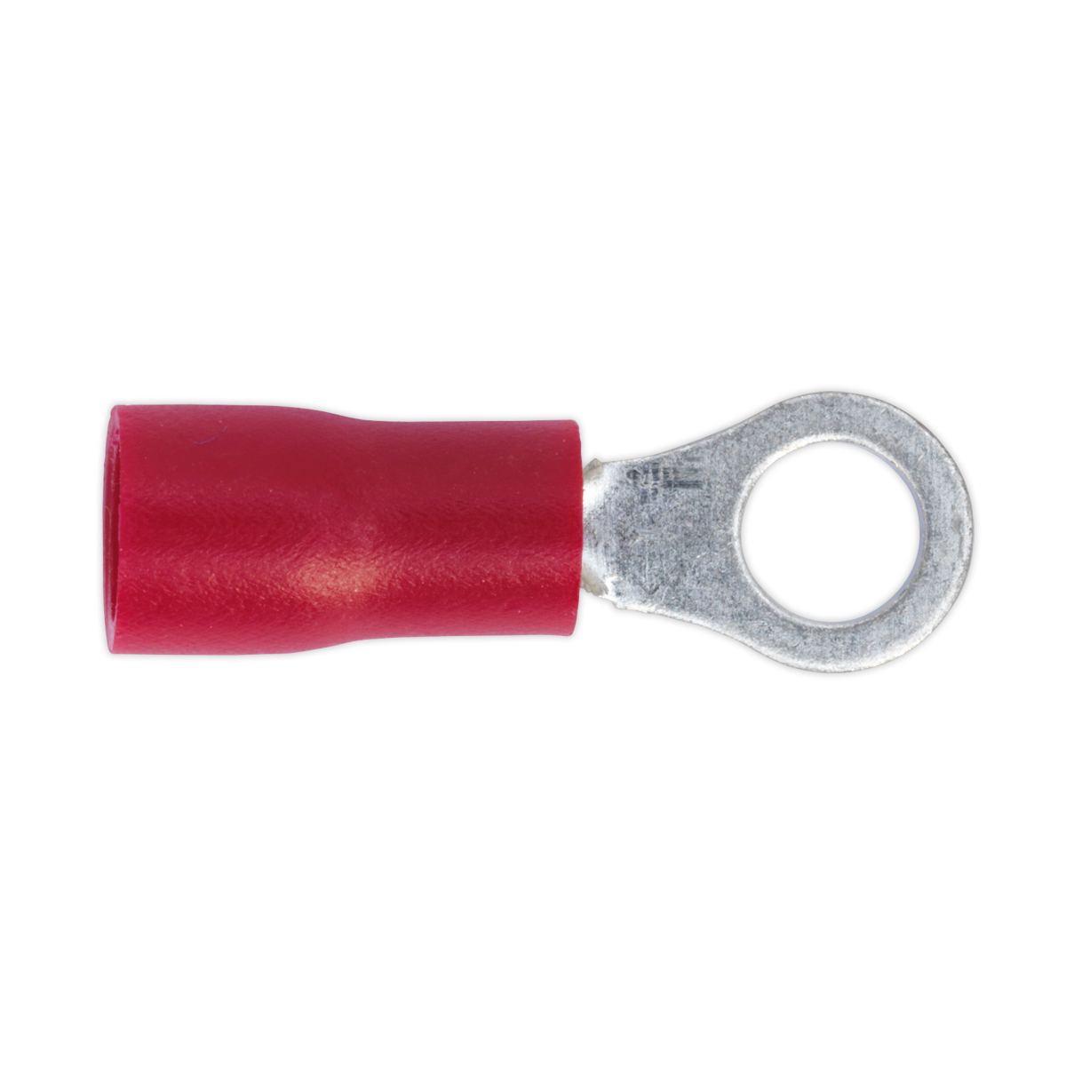 Sealey RT24 Easy-Entry Ring Terminal 4.3mm (4BA), Red - Pack of 100