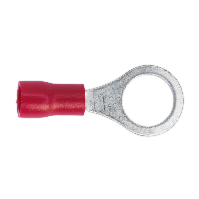 Sealey RT27 Easy-Entry Ring Terminal 8.4mm (5/16"), Red - Pack of 100
