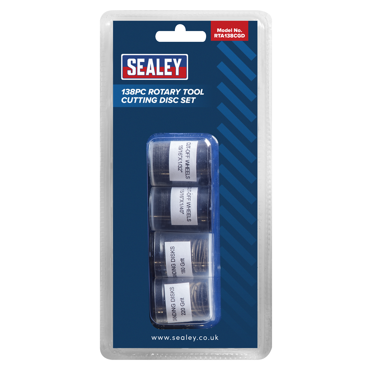 Sealey RTA138CGD Rotary Tool Cutting Disc Set 138pc - additional view 3