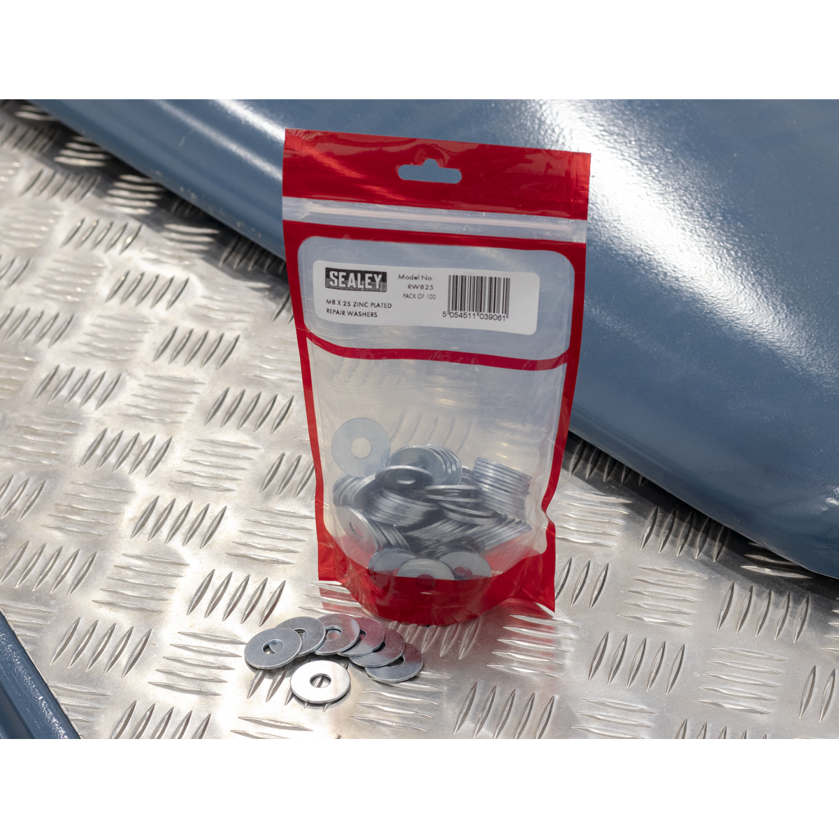 Sealey RW825 Zinc Plated Repair Washer M8 x 25mm - Pack of 100 - additional view 3