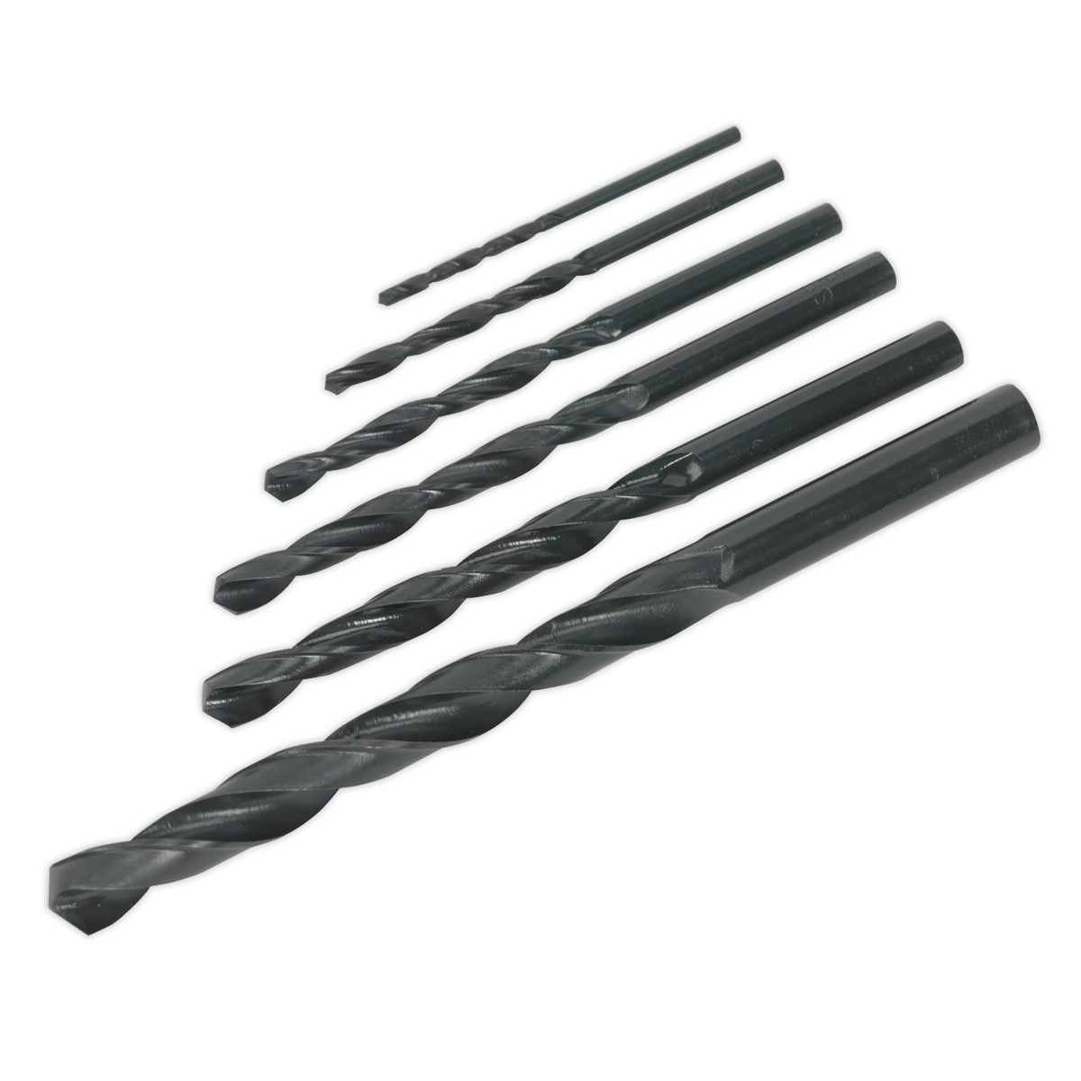 Sealey S01039 Siegen HSS Drill Bit Set 6pc - DIN 338