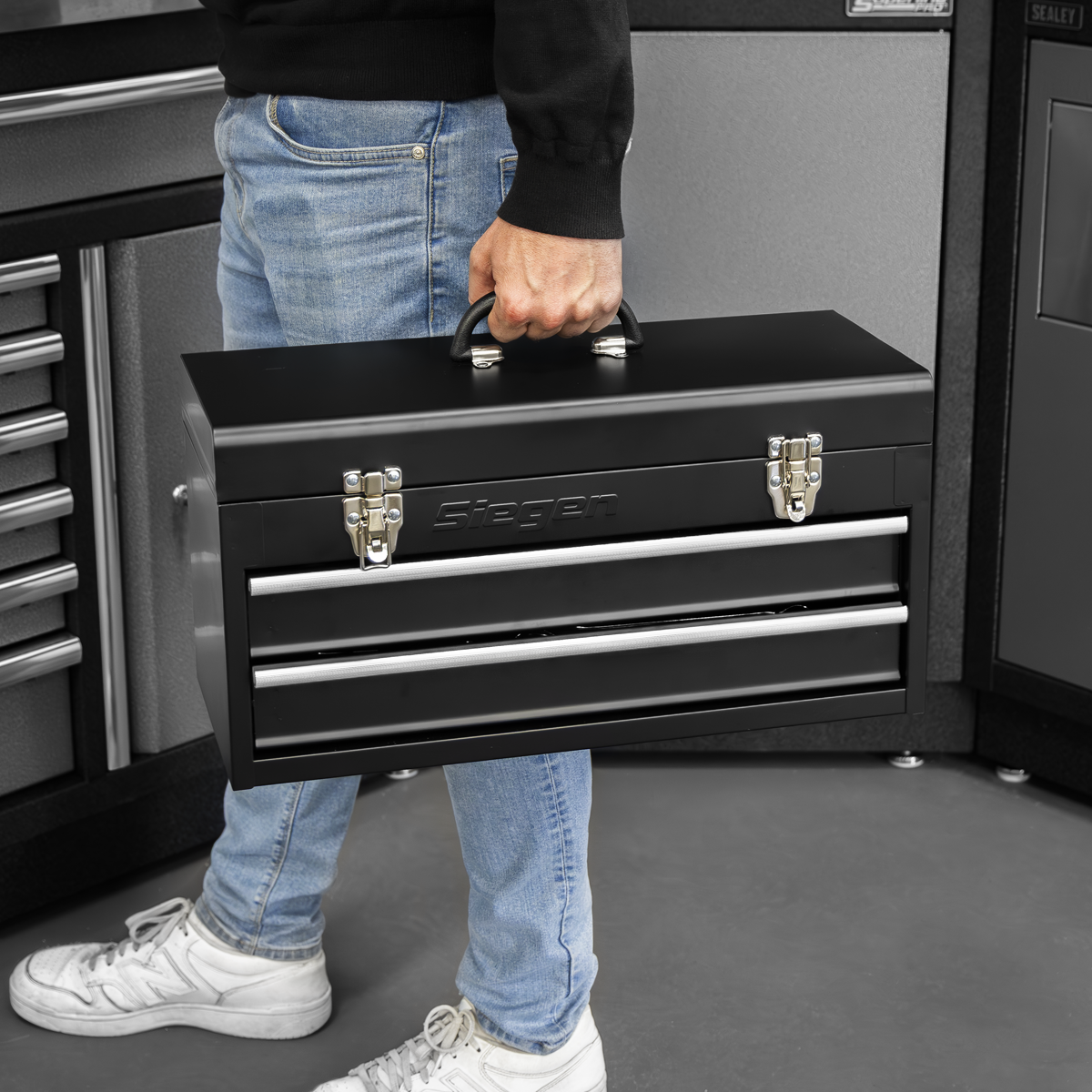 Sealey S01055 Siegen Portable Tool Chest 2 Drawer with Tool Kit 90pc - additional view 3