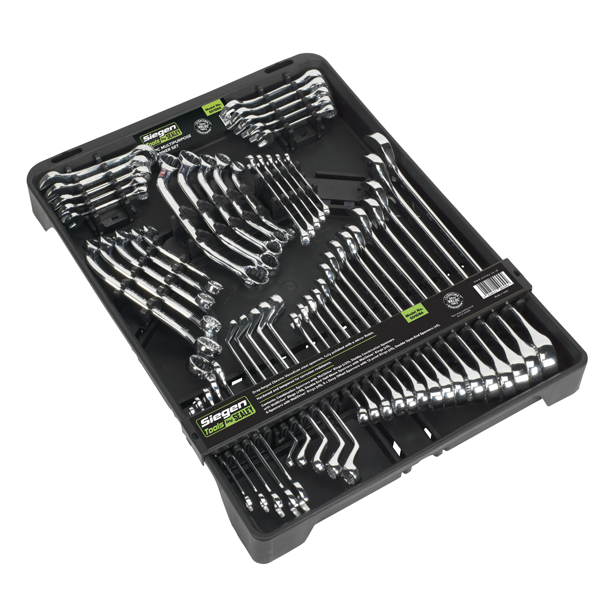 Sealey S01084 Siegen Multipurpose Spanner Set 50pc - additional view 2
