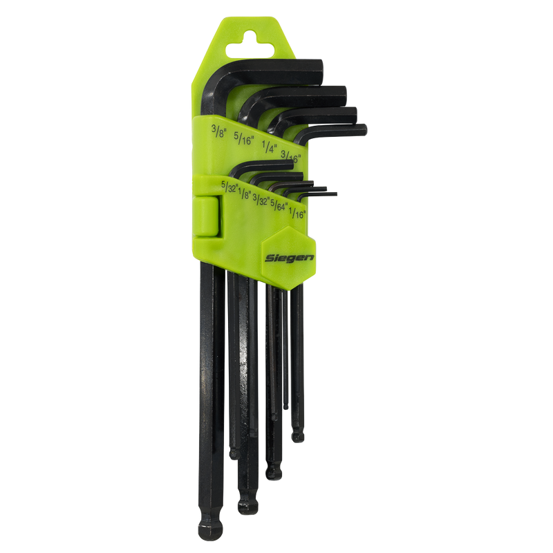 Sealey S01098 Siegen Imperial Long Ball-End Hex Key Set 9pc - additional view 4