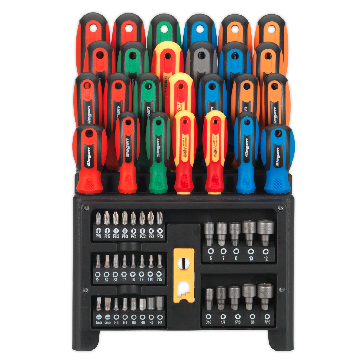 Sealey S01152 Siegen Screwdriver, Bit & Nut Driver Set 61pc - additional view 5