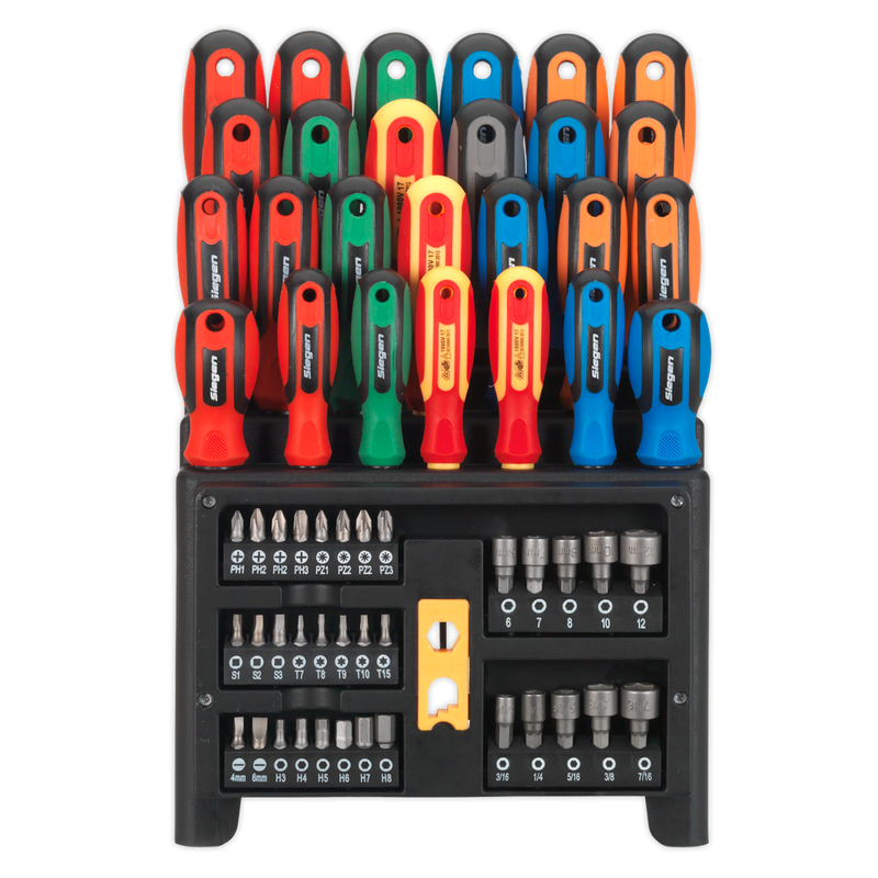 Sealey S01152 Siegen Screwdriver, Bit & Nut Driver Set 61pc - additional view 5