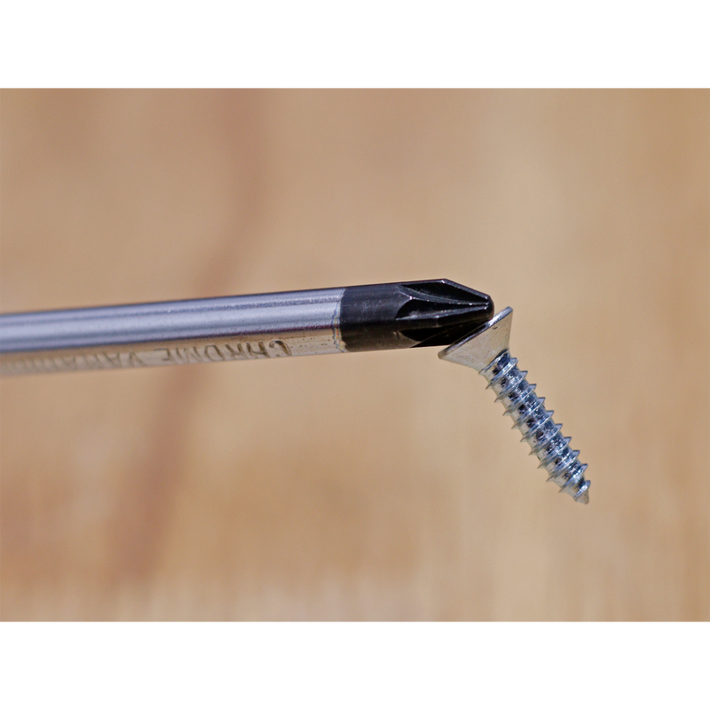Sealey S01186 Siegen Pozi Screwdriver #2 x 100mm - additional view 3