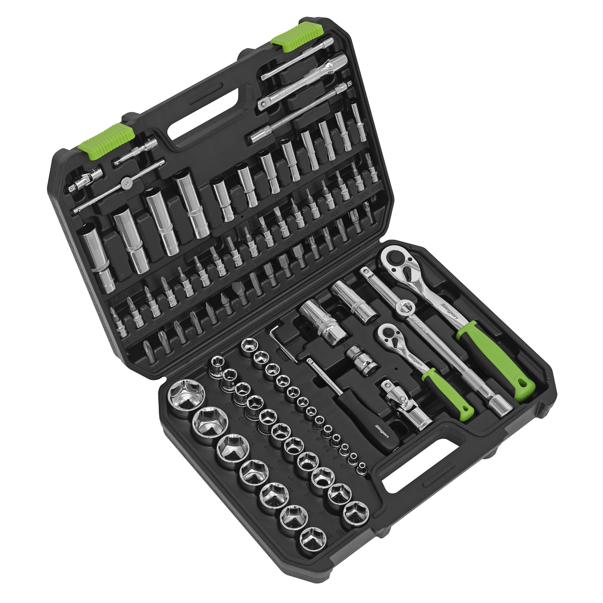 Sealey S01210 Siegen Socket Set 1/4" & 1/2"Sq Drive 94pc